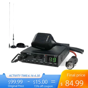 Retevis MB2 CB Radio Dual Mode AM/FM 40-Channel Squelch ASQ + MR500 CB Antnnna - Zdjęcie 1 z 14
