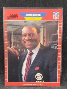 1989 NFL Pro Set James Brown CBS #13 - Picture 1 of 2