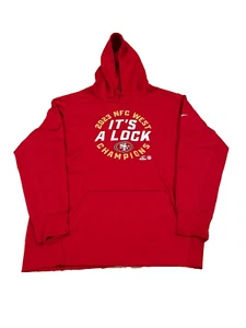 San Francisco 49ers Nike 2023 NFC West Division Champions Red Pullover Hoodie - Picture 1 of 6