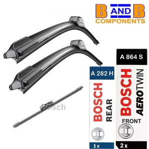 BOSCH A864S A282H WIPER BLADES VW GOLF MK7 SEAT ATECA VW POLO FRONT & REAR A1401 - Picture 1 of 8