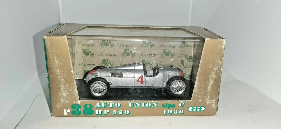 AUTO UNION TIPO C 1936 R38 SERIE ORO BRUMM SCALA 1/43 - Immagine 1 di 1