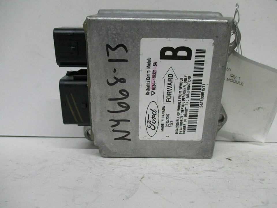 NY668-13 OEM 2006 2007 2008 FORD F150 PICKUP LINCOLN LT SRS SAFETY CONTROL - Image 1 of 2