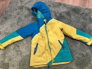 LANDS END Youth Blue Green Snowboard Parka Hooded Jacket Coat Size M (5-6) NWOT! - Picture 1 of 10