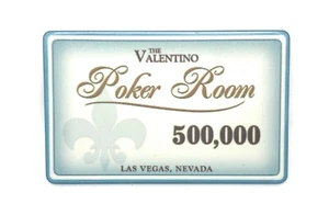 Hochwertiger The Valentino Plaque-Jeton Wert 500,000 - Bild 1 von 2