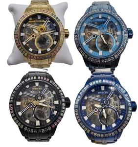 Invicta Open Heart Cristaux Mechanical Simulated Diamond Lume Watch You Choose - Picture 1 of 13