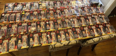 Star Wars Episode 1 Action Figure Collections 1-3 Lot Of 54 Packages Cover