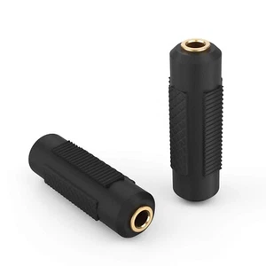 3.5mm Stereo Audio Female to Female Adapter (M13) Jack Coupler AUX Gold Plug - Picture 1 of 1