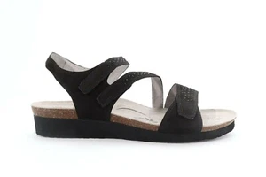 Sandalias Abeo Camille piedras negras talla 8 plantilla neutra ($) - Imagen 1 de 7