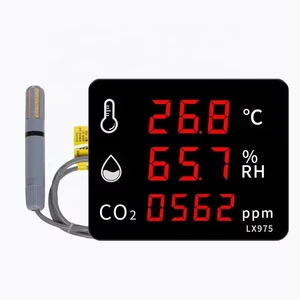 LED Display 3 in 1 air Quality Detector Wall-mounted Temperature Humidity Sensor - Picture 1 of 10