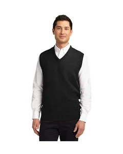 Port Authority Value V-Neck Sweater Vest. - SW301 - Black - Picture 1 of 4