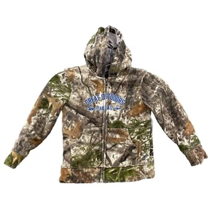 Cabela's Western Hoodie Kids Boys 4T Beige Camo Sweater Hunting Camping Outdoors - Picture 1 of 8