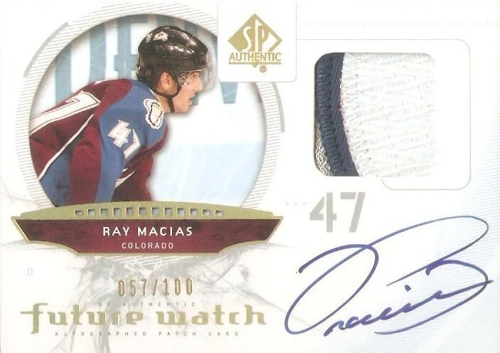 2009-10 RAY MACIAS SP AUTHENTIC FUTURE WATCH AUTO PATCH /100  # 237 - Image 1 of 1
