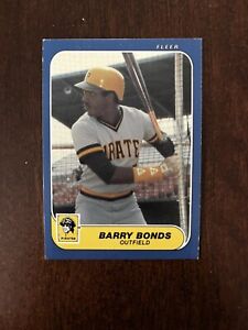 1986 Fleer Update Baseball # U-14 Barry Bonds RC Rookie Pirates HOF   Free Ship!