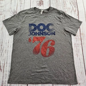 Doc Johnson 76 45 Years of Good Vibes Gray Short Sleeve T-Shirt Men's XL - Picture 1 of 7