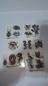 Lot Of 15 Ed Hardy Temporary Tattoos Sizes From 1½-3½ Inches Savvi - Picture 1 of 1