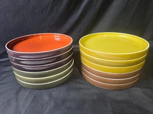 Block Chromatics Gold Brown Salad Plates Set of 12 - 7 3/4 " - Picture 1 of 2