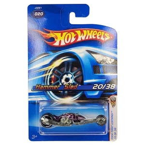 Hot Wheels Cars 2006 Hammer Sled #020 Moto Prime Edizioni 20/38 Viola Nuovo - Foto 1 di 7