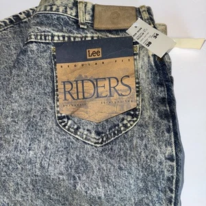 Lee VTG Original Relaxed Fit Jeans Acid Stone Wash Made USA Mens 38x34 - Bild 1 von 4