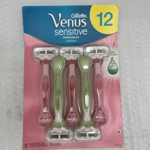 gillette venus sensitive disposable razors 12pack. NEW!! - Picture 1 of 3