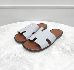 Hermes Two-Tone Leather Izmir Sandals Slippers 43 81096383 - Picture 1 of 6