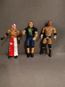 WWE Wrestling Figures Lot Of 3 Triple H, Ray Masterio, John Cena - Picture 1 of 4