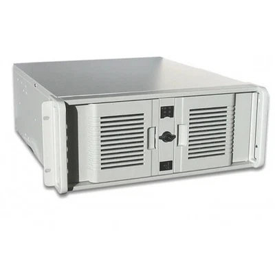 Beige AT 19" 4U rackmount chassis server case. industrial chassis. 300W AT PSU - Image 1 of 4