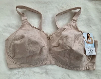 Sujetador Naturana My Style beige con correa cómoda UK Plus 48E Foto 1 de 3