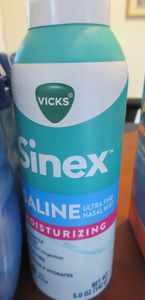 Névoa Nasal Sinex Salina Hidratante Ultra Fina com Aloe 5 Oz validade 27/02 - Imagem 1 de 1