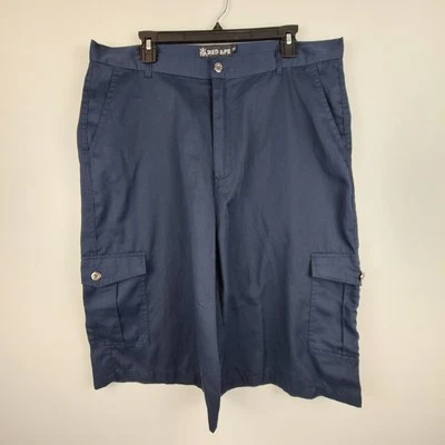 Pantalones Cortos Carga RED APE Para Hombre Talla 38 Azul Marino Informales Mezcla de Algodón Ligeros  Foto 1 de 4