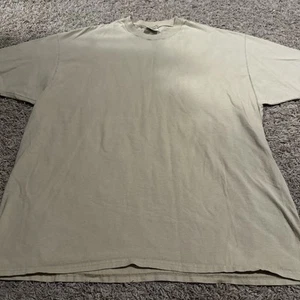 Vintage 90’s Hanes Single Stitch Tan Beige Blank T-Shirt Size X-Large XL Tee - Picture 1 of 6
