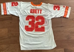 NFL Stater 52 XL Tampa Bay Buccaneers ERIC RHETT #32 White Football Jersey 1995 - Picture 1 of 13