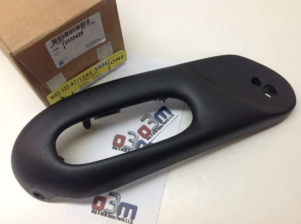 1997-2004 Chevrolet Corvette LH Driver Black Seat Side Shield new OEM 12455426 - Image 1 of 2