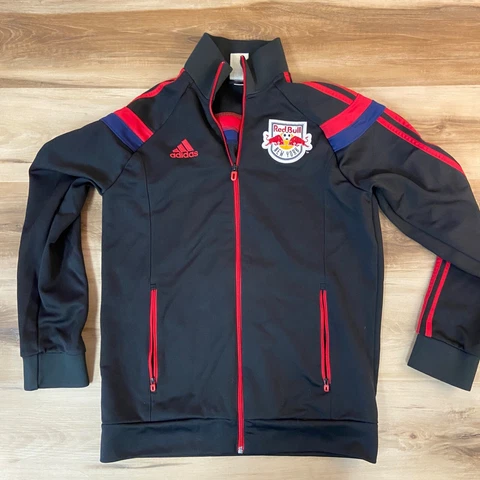 New York Red Bulls Jacket Mens Medium Full Zip Track Jacket Black Cover