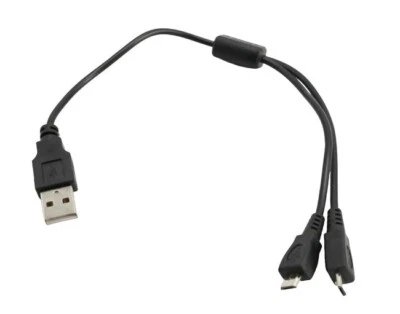 Doppel Ladekabel 2 x Micro-USB / für ALBRECHT AE33U Funkscanner - Bild 1 von 3