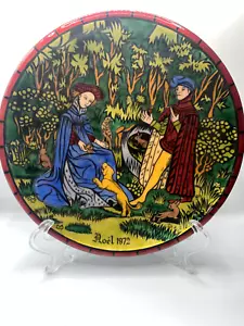 Piatto da collezione smalto natalizio Jean Paul Loup 1972 Limoges LE 244/500 Betourne - Foto 1 di 7