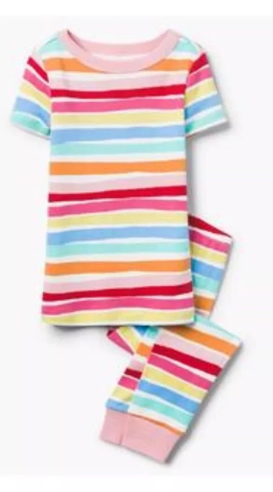 Gymboree Girls Rainbows Stripe Pjs 2018 Nwt Size 4 - Image 1 of 1