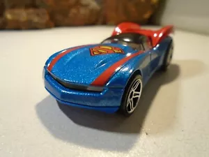 HOT WHEELS HOT WHEELS D C COMICS SUPERMAN CAR , 1/64 SCALE, MINT COND 5-16-5 - Picture 1 of 12