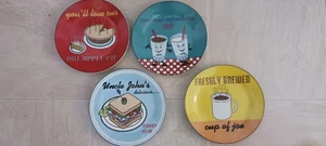 Diner Dessert Plates Set of 4 - Picture 1 of 15