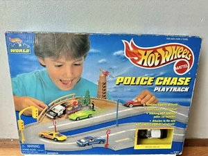 Brandneu, VINTAGE 1996, MATTEL, HOT WHEELS,"Police Chase PlayTrack" SEALED/SPIELZEUG - Bild 1 von 12