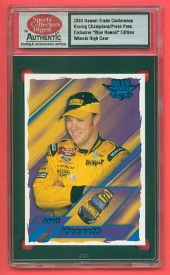 Very Rare MATT KENSETH 2003 High Gear "Blue Hawaii" Edition Card #15 - Image 1 of 2