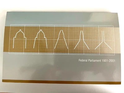 Stamps-Australia Federal Parliament 1901-2001 Stamps 2- .45c & 2- $2.45 (J4341) - Image 1 of 4