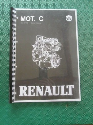 Renault 5 GT GTE Alpine Turbo R4 R9 R11 R18 Fuego MANUALE RIPARAZIONI MOTORE - Immagine 1 di 4