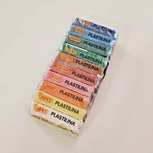 Jovi Plastilina Reusable and Non-Drying Modeling Clay 1.75 oz Bars - Set of 10 - Picture 1 of 11
