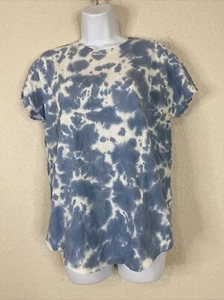 MWL Damen T-Shirt Größe XS Blau Batik Rundhals Kurzarm - Bild 1 von 6