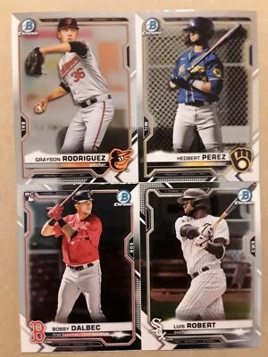 2021 Bowman Chrome - singles - Inserts, Veterans, Rookies & Prospects - Image 1 of 2