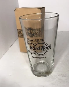 Hard Rock Cafe Philadelphia 2021 50th Anniversary Pint Glass New Never Used - Picture 1 of 1