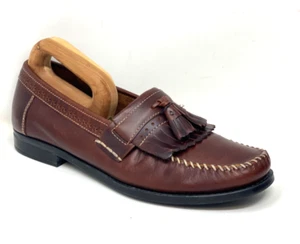 Mocasín GH Bass Michael Kiltie Borla WEEJUNS Cuero Marrón Clásico Para Hombres 10 D - Imagen 1 de 16
