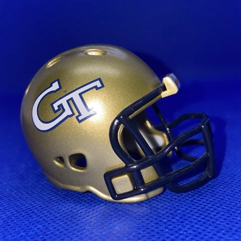 Georgia Tech Yellow Jackets Pocket Pro Helmet NCAA College Football (Gold) ACC Cover
