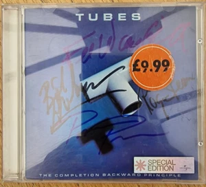The Tubes The Completion Backward Principle Signed CD Front & Back - Imagen 1 de 4