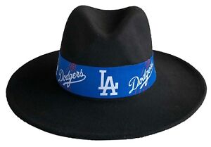 Outback Ranger Felt Western Cowboy Fedora LA Dodgers Fabric Band Bucket Hat Cap